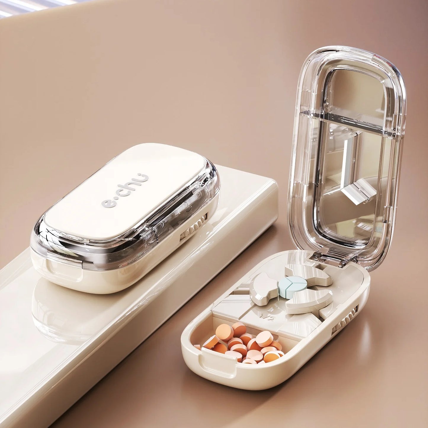 Portable Pill Cutter & Organizer