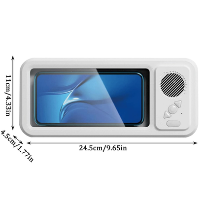 Shower Phone Holder with Bluetooth Speaker